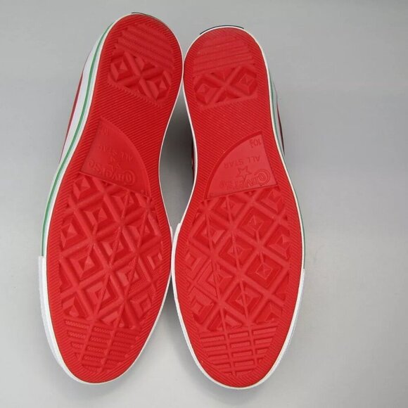 NEW CONVERSE X DENIM TEARS Unisex Pan African Flag Chuck 70 Sneakers Size 10.5 - Picture 2 of 10